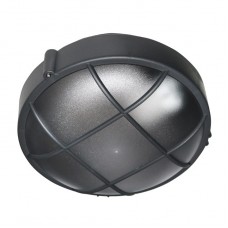 Φωτιστικό Πλαφονιέρα Φ22 με 1 ντουί Ε27 Polycarbonate Γραφίτης IP44 21-8051